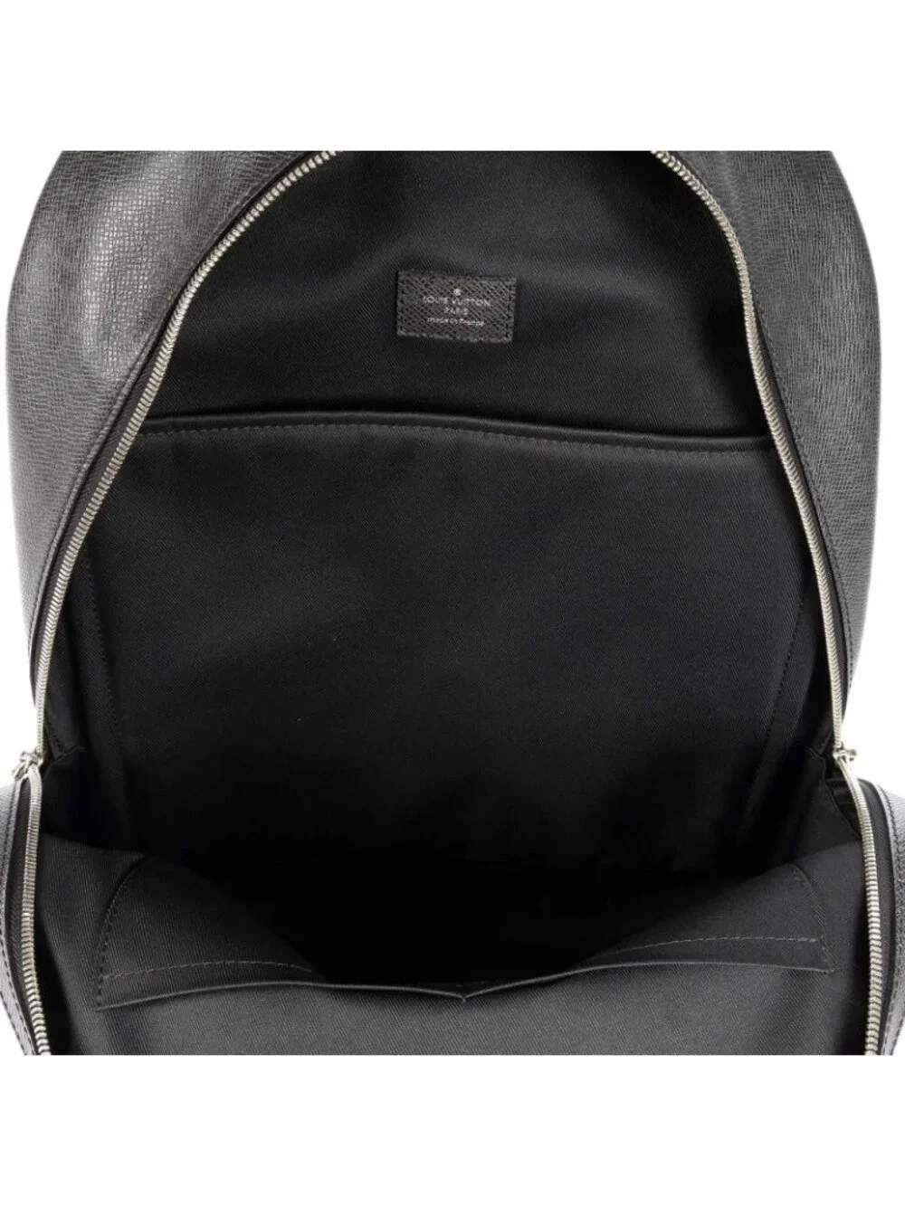 Louis Vuitton Taiga Anton Backpack Gray Leather